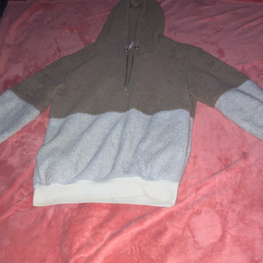 Men's Two-Tone Hoodie Sweater